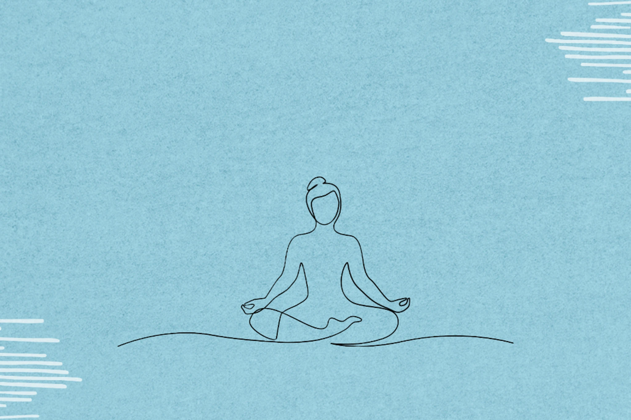 脚を組んでゆったり座っている人のイラスト