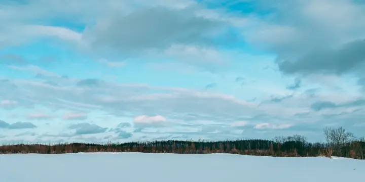 北海道の冬景色