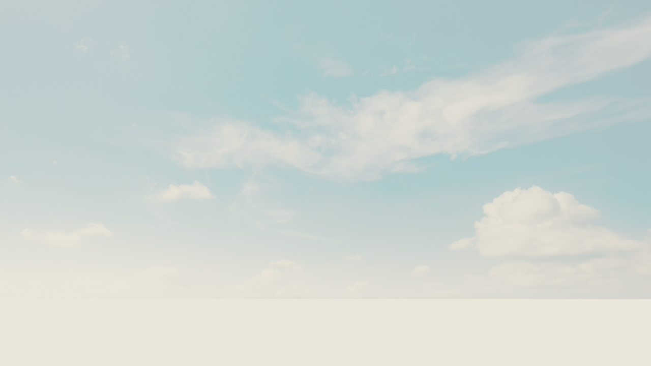 青空と雲と雪の風景写真